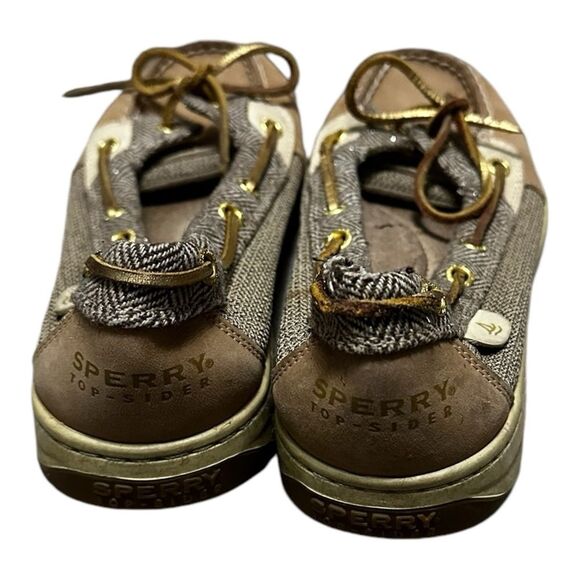SPERRY TOPSIDER FOR WOMEN: ANGELFISH HERINGBONE BOAT SHOE
Women Linen size 9.5M - Picture 5 of 10